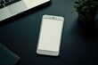 © ffunn - Smartphone with blank screen on the table in office