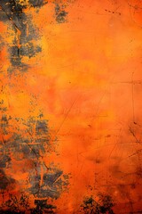 Poster - orange distressed background