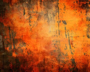 Wall Mural - orange distressed background