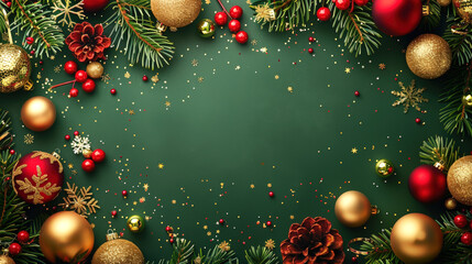 Christmas background with copy space for targets and banners