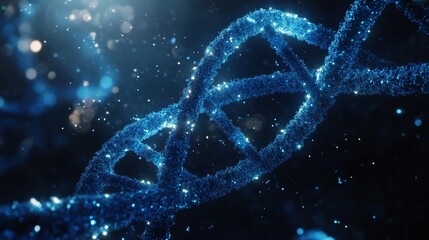 Wall Mural - biotechnology genetics helix cell dna science background