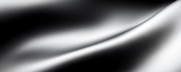 Wall Mural - Black and white background, smooth gradient background, abstract lines, light effect, curved shape, soft lighting, blurry details.