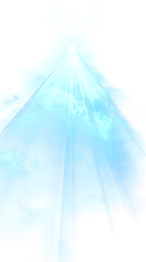 bright blue light
