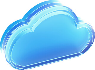 Poster - Blue 3D Cloud