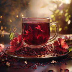 Sticker - Hibiscus herbal tea