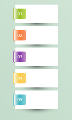 collection infographic banner design for business design and website template.