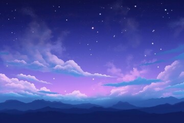 Sticker - The night sky backgrounds landscape outdoors.