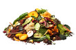 © Awais - Vibrant Pile of Fresh Organic Vegetable Scraps Celebrating Nature’s Cycle at a Local Market on Transparent PNG Background.