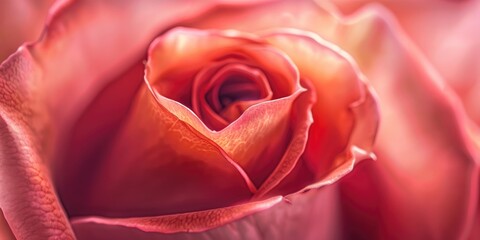 Poster - Close up of a single rose with a soft focus