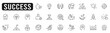 © tutti_frutti - Set of succes related line icons. Achievement, star, best, reward, medal etc. Editable stroke