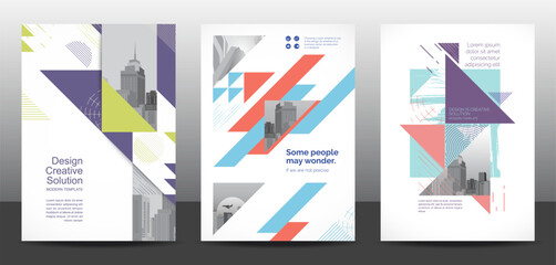 Wall Mural - template vector design for brochure, annualreport, corporate presentation, portfolio, flyer, layout 