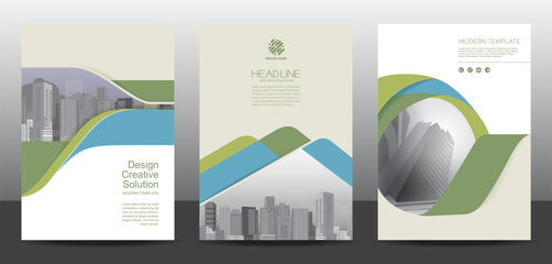 Wall Mural - template vector design for brochure, annualreport, corporate presentation, portfolio, flyer, layout 