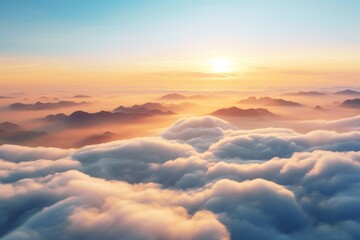 Canvas Print - Nature cloud landscape mountain.