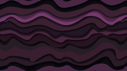 Aufkleber - Flowing purple waves form a tranquil and artistic background, enhancing the vibe of modern decor