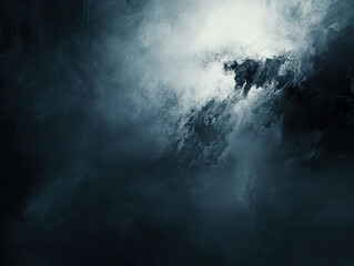 Wall Mural - A dark and moody image of a stormy sky with a white cloud