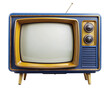 © Shivamrajput46  - An old vintage retro tv television set with blank screen and isolated on a white background.