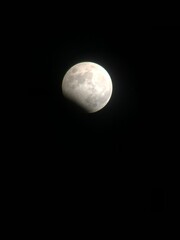 full moon over black