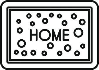 Canvas Print - Home sweet home sign indicating place of comfort and belonging