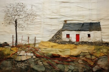 Wall Mural - House architecture landscape building.