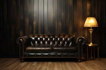 Wall Mural - Couch lamp architecture furniture.