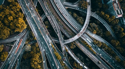 Canvas Print - Embrace the power of aerial business to streamline inspections of infrastructure such as bridges, power lines, and pipelines, ensuring safety and efficiency.