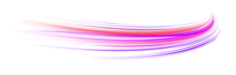 Fototapete - Light trail wave, fire path trace line, car lights, optic fiber and incandescence curve twirl. Dynamic white spiral, vortex or blizzard. 