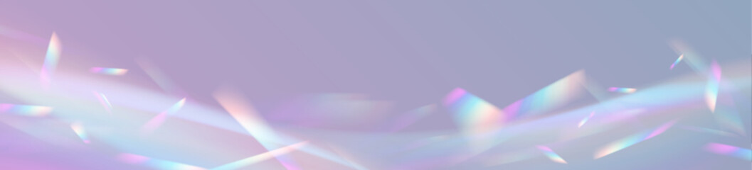 Aufkleber - Crystal light leak effect for photo overlay. Ethereal Lens rainbow light streak transparent effect. Light effect of rainbow retro film for use over photos as an overlay or screen filter. 