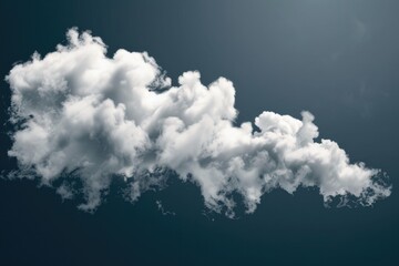 Canvas Print - Airplane emitting smoke while flying in the sky, potential crisis situation