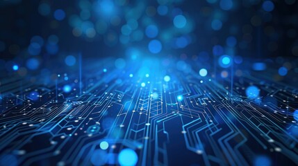 Abstract Digital Circuitry Background