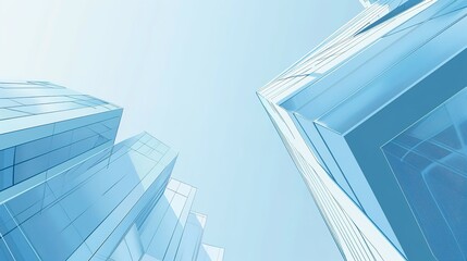 modern glass building,abstract blue city background