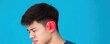 © Kunalai - Expression of acute ear pain, pain, acute discomfort