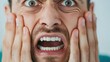 © Kunalai - Facial expression of severe toothache, pain, acute discomfort