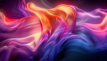 Canvas Print - A vibrant abstract background with swirling colors and a dynamic pattern