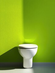 Poster - Toilet near green wall