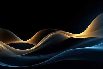 Sticker - Abstract flowing waves background