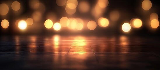 Wall Mural - blurred image light for night. with copy space image. place for adding text or design