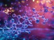 © Hanna - Vibrant Molecular Structure Visualization in Futuristic Science and Technology Concept Art