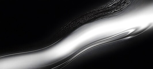 Wall Mural - Grainy abstract black poster background white wave black backdrop