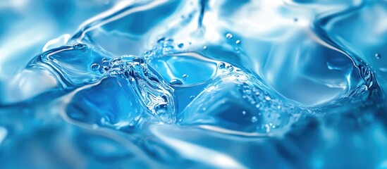 Aufkleber - Abstract background of liquid water Macro photography. with copy space image. Place for adding text or design