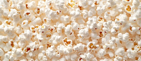 Aufkleber - Top view of delicious popcorn texture. with copy space image. Place for adding text or design