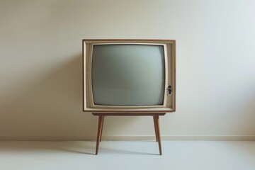 Wall Mural - Vintage television on stand