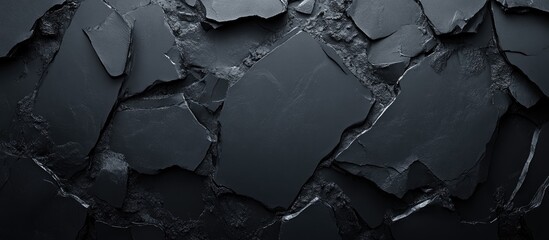 Aufkleber - Abstract Black Stone Background. with copy space image. Place for adding text or design
