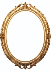 Canvas Print - Elegant ornate oval gold frame