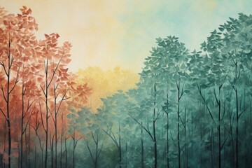 Canvas Print - Forest forest backgrounds outdoors.