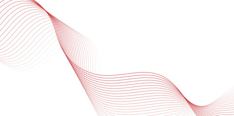Wall Mural - curved wavy lines tech futuristic motion background. abstract wave element for design. lines abstrac
