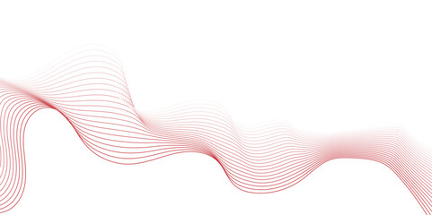 Wall Mural - curved wavy lines tech futuristic motion background. abstract wave element for design. lines abstrac