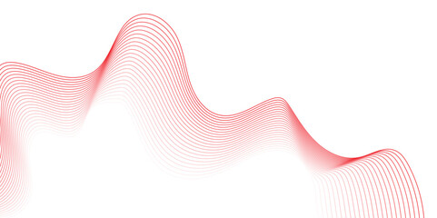 Wall Mural - curved wavy lines tech futuristic motion background. abstract wave element for design. lines abstrac