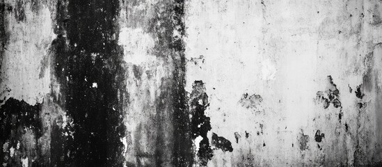 Aufkleber - Black and white grunge urban texture featuring copy space Abstract surface dust and a rough dirty wall background or wallpaper with an empty template for any design Concept of distress dirt and damag
