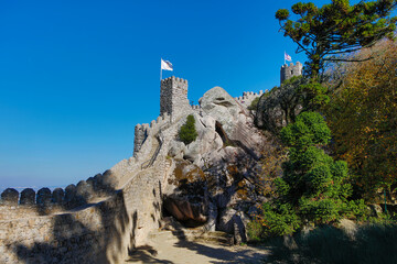 Wall Mural - Portugal Sintra view on a sunny autumn day