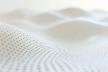 Wall Mural - minimalistic white background with delicate dotted lines forming a barely visible pattern